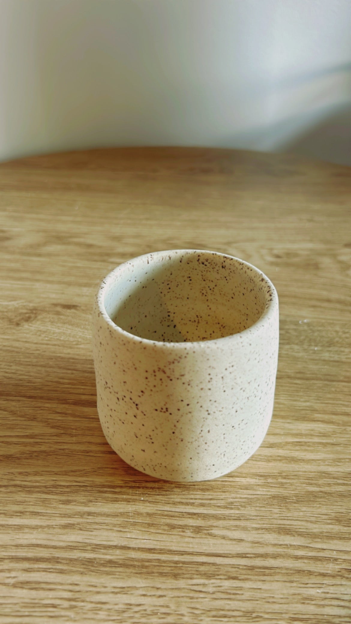 Speckled Crème Tea Cup